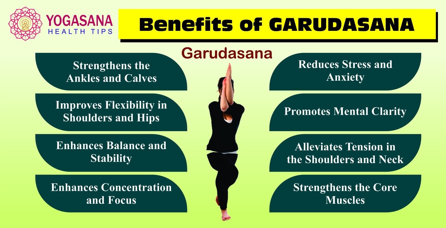 Garudasana Benefits : 4 Deep Effecte-What are the mental benefits of the Eagle Pose? 11 Garudasana' Benefits