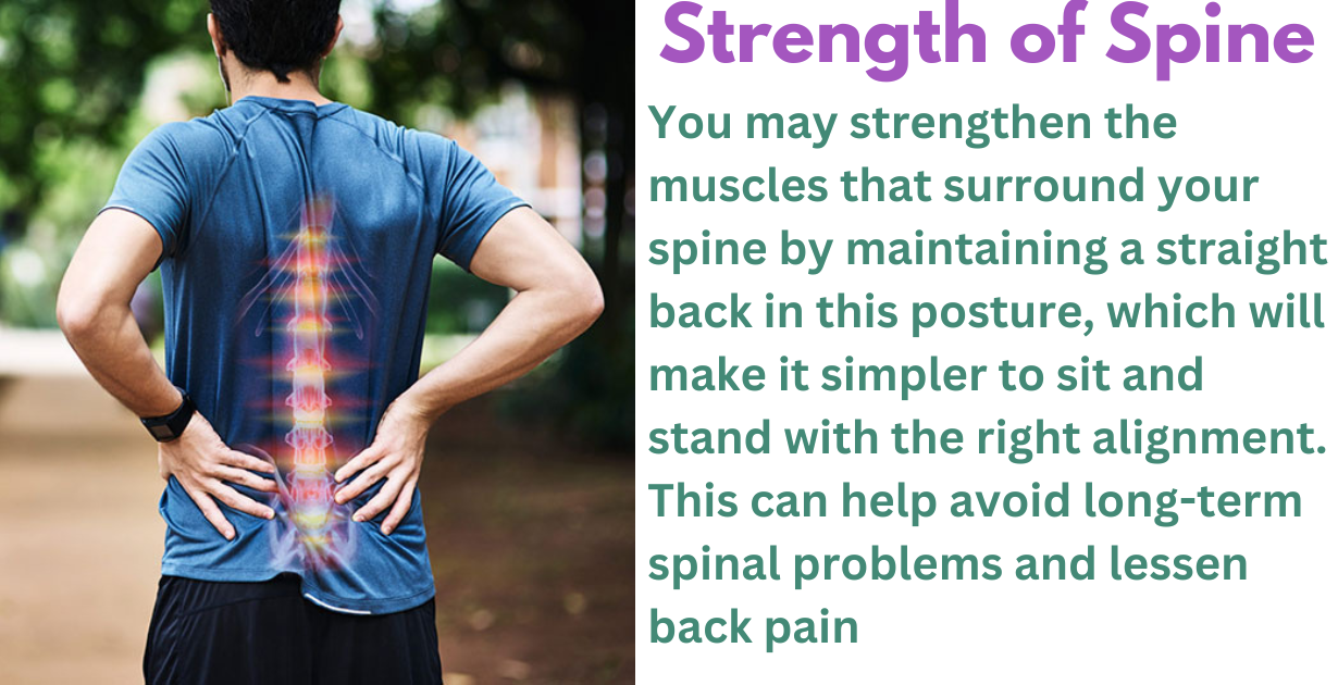 Benefits of Badh padmasana__As strength of spine