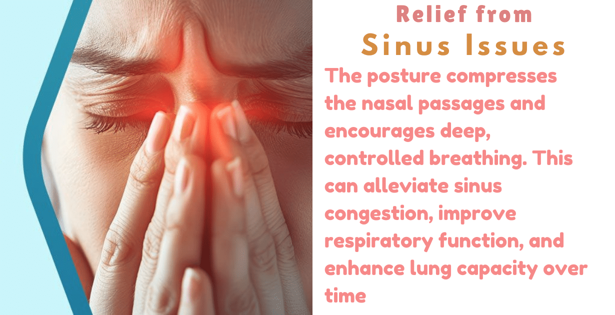 Karnapidasana benefits : 2 Interesting Benefits for Your Ears and Brain 11 Karnapidasana benefits_As a respiratory and sirus problem