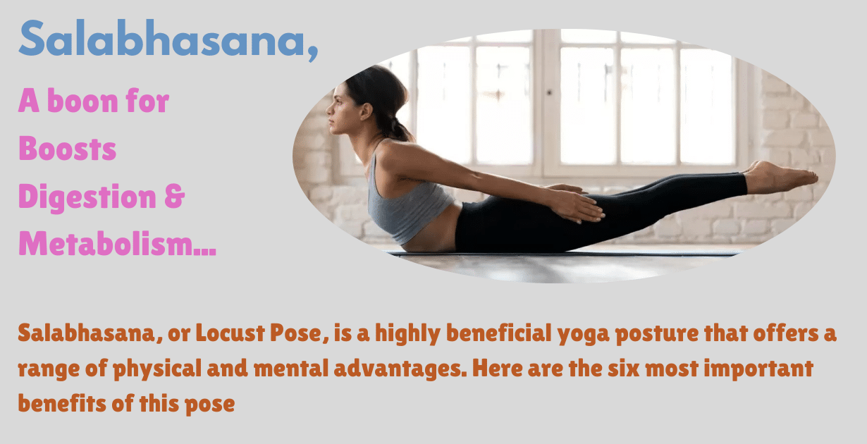 Salabhasana benefits : 3 megical deep effects on Digestion and Metabolism 8 Salabhasana's benefits_As a pose