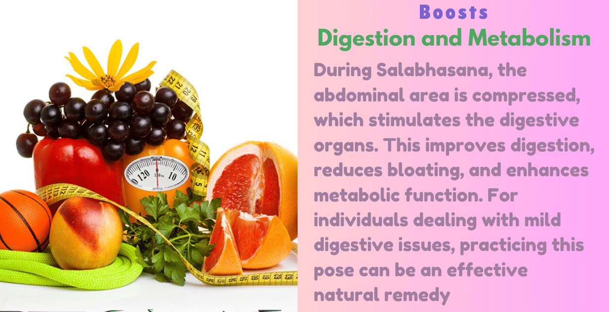 Salabhasana benefits : 3 megical deep effects on Digestion and Metabolism 9 Salabhasana's benefits_improve digestion & metapolism