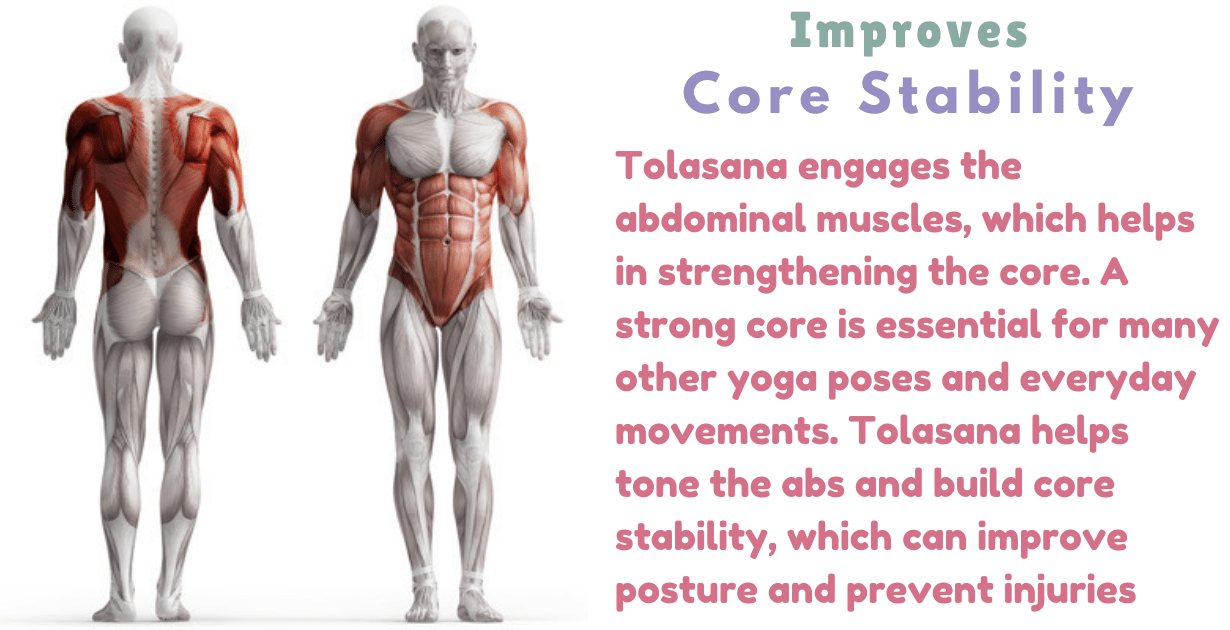 Tolasana benefits : 2 incredible changes occur in the upper body 10 Tolasana benefits_As a core muscles