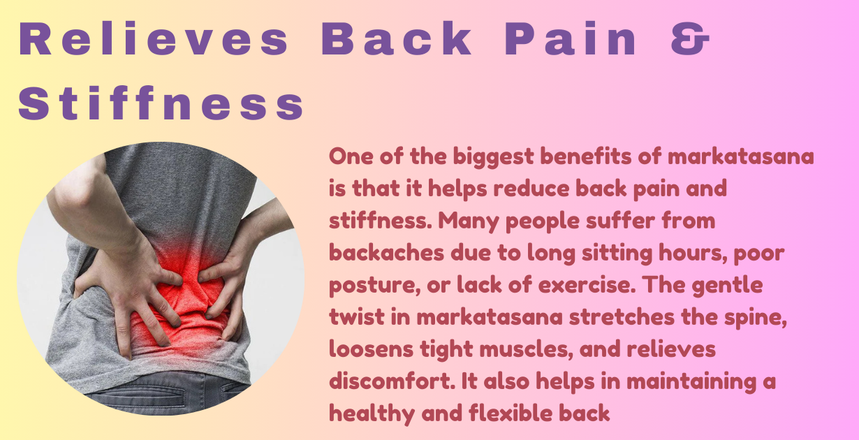 Markatasana’s benefits