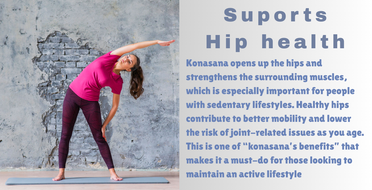 Konasana's benefits_hip health
