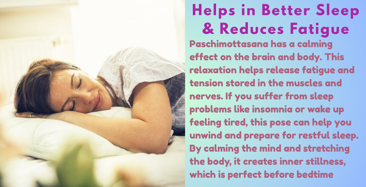 Paschimottasana benefits_help in better sleep