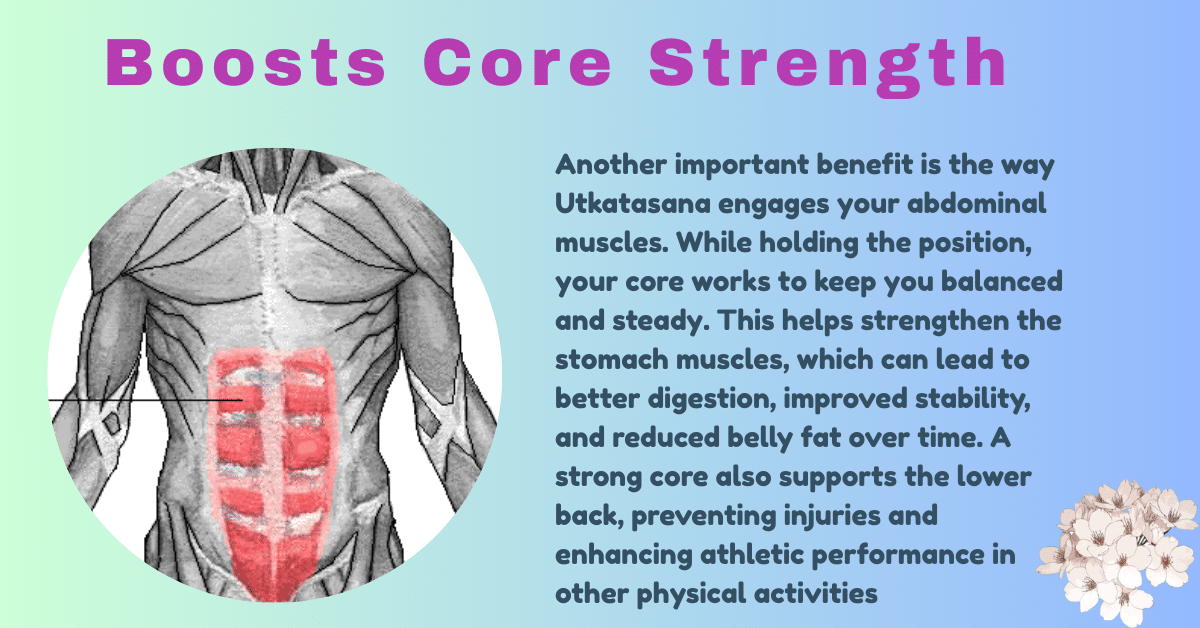 Utkatasana benefits : 2 Amazing benefits- leg strength and spine alignment 10 Utkatasana benefits_Boost core strength